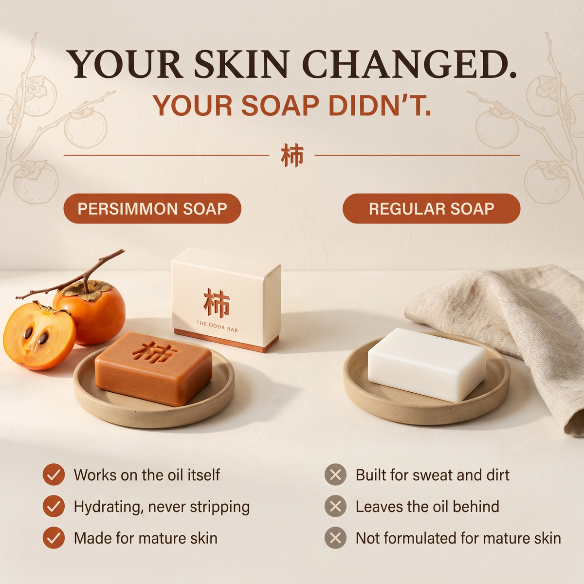 Japanese Persimmon Soap Bar
